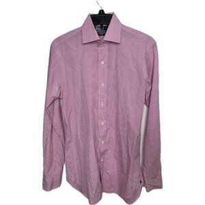 Polo Ralph Lauren Men’s Dress Pink Plaid Button Up Shirt Regent 14.5 37 S